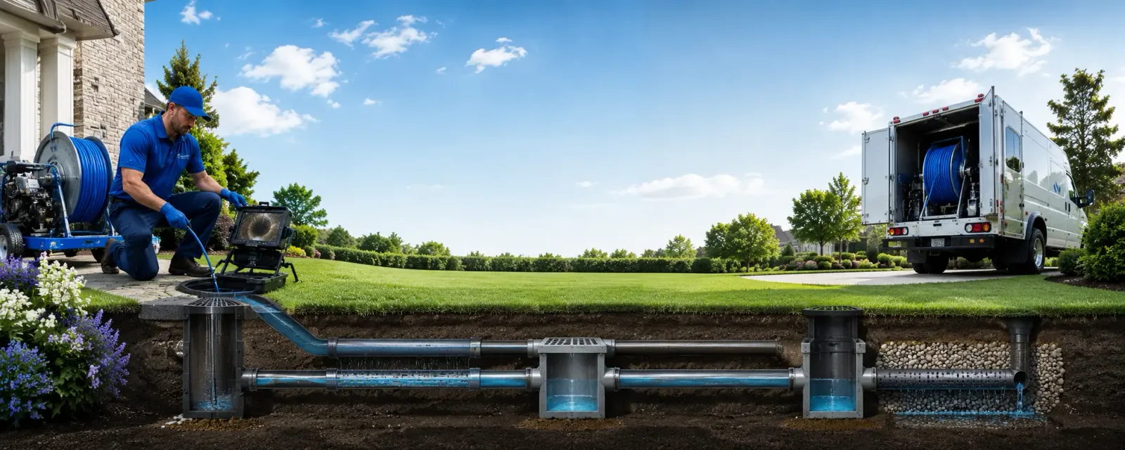 Outdoor drain cleaning information for Durham, NY
